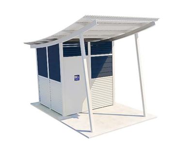 Capricorn 1 Standard Toilet Building with Ironstone and Shale Grey colour scheme